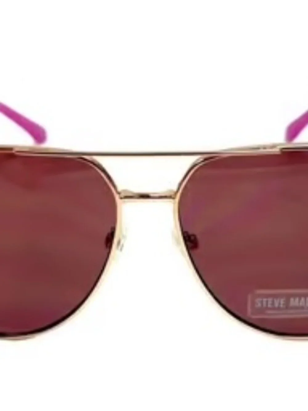 STEVE MADDEN Sunglasses Aviators Pink NEW